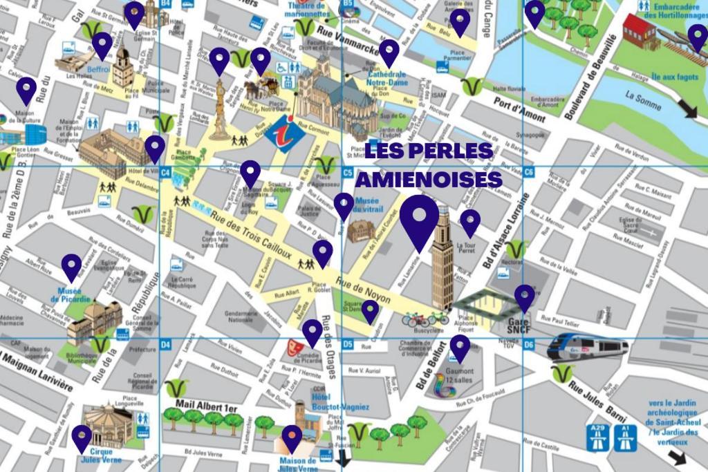 Les Perles Amienoises ☆ White Pearl ☆ Hyper Centre ☆ Apartment Amiens Ngoại thất bức ảnh
